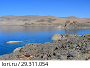 Тибет, озеро Нам-Тсо (Nam Tso) утром, 4718 метров над уровнем моря (2018 год). Стоковое фото, фотограф Овчинникова Ирина / Фотобанк Лори