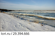 Зимняя Волга. Нижегородская область. Балахнинский район. Стоковое фото, фотограф Александр Романов / Фотобанк Лори