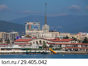 Сочи. Вид на город (2018 год). Редакционное фото, фотограф Литвяк Игорь / Фотобанк Лори