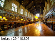 Dining Hall (Ante-Hall). Christ Church. Oxford University. England (2009 год). Редакционное фото, фотограф Сергей Пристяжнюк (Serg Zastavkin) / Фотобанк Лори