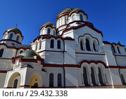 Panteleimon Cathedral in Novy Afonsky for men Monastery in Abkhazia (2018 год). Стоковое фото, фотограф Володина Ольга / Фотобанк Лори
