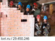 Portrair of teams who are ready to the game. Стоковое фото, фотограф Яков Филимонов / Фотобанк Лори