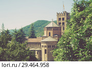 Benedictine Monastery of Santa Maria de Ripoll, Catalonia (2017 год). Стоковое фото, фотограф Яков Филимонов / Фотобанк Лори