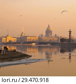 Весенний Санкт-Петербург. Река Нева (2009 год). Редакционное фото, фотограф Александр Алексеев / Фотобанк Лори
