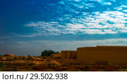 Panorama of partially restored Babylon ruins, Hillah Iraq (2011 год). Стоковое фото, фотограф Сергей Майоров / Фотобанк Лори