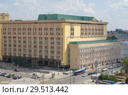 Вид на Лубянскую площадь и здание Центра информационной безопасности ФСБ России, Москва, Россия (2018 год). Редакционное фото, фотограф Елена Коромыслова / Фотобанк Лори