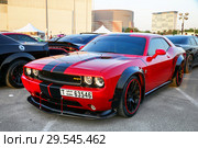 Dodge Challenger SRT (2018 год). Редакционное фото, фотограф Art Konovalov / Фотобанк Лори