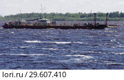 Город Сургут. Речной порт. Surgut sity. River port. (2015 год). Стоковое видео, видеограф Евгений Романов / Фотобанк Лори