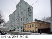 Москва, дом № 14, улица Чистопрудный бульвар (2018 год). Редакционное фото, фотограф Дмитрий Неумоин / Фотобанк Лори