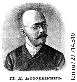 Боборыкин Пётр Дмитриевич. Настольный энциклопедический словарь. 1900 год. Стоковая иллюстрация, иллюстратор Макаров Алексей / Фотобанк Лори