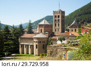 Benedictine Monastery of Santa Maria de Ripoll, Catalonia (2017 год). Стоковое фото, фотограф Яков Филимонов / Фотобанк Лори