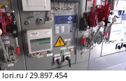 Трансформаторная подстанция. Оборудование внутри. Transformer substation. Equipment inside. Стоковое видео, видеограф Евгений Романов / Фотобанк Лори