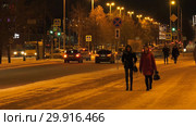 Город Екатеринбург ночью. Деловой центр. Yekaterinburg city at night. Downtown (2019 год). Стоковое видео, видеограф Евгений Романов / Фотобанк Лори