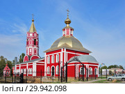 Церковь Святых Бориса и Глеба. Борисоглебск. Воронежская область (2018 год). Стоковое фото, фотограф Oles Kolodyazhnyy / Фотобанк Лори