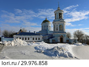 Покровский кафедральный собор зимой. Город Воронеж (2019 год). Стоковое фото, фотограф Алексей Гусев / Фотобанк Лори