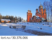 Церковь Архистратига Михаила. Токсово. Ленинградская область (2012 год). Стоковое фото, фотограф Сергей Афанасьев / Фотобанк Лори