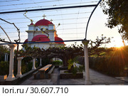 Greek Orthodox Monastery of the Holy Apostles at Capernaum, Israel (2019 год). Стоковое фото, фотограф Знаменский Олег / Фотобанк Лори