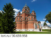 Spaso-Borodino convent. Cathedral of the Vladimir icon of the mother of God. Mozhaysky district, Moscow region, Russia (2014 год). Стоковое фото, фотограф Наталья Волкова / Фотобанк Лори