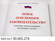 Новое пенсионное законодательство Российской Федерации. Стоковое фото, фотограф Victoria Demidova / Фотобанк Лори