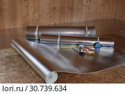 Floor heating installation. Стоковое фото, фотограф Мельников Дмитрий / Фотобанк Лори