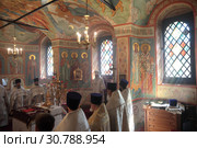Великое освящение Казанского храма в Котельниках (2019 год). Редакционное фото, фотограф Дмитрий Неумоин / Фотобанк Лори