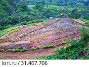 Mauritius. "Valley of 23 colors of the Earth" park in Mare-aux-Aiguilles (2012 год). Стоковое фото, фотограф Куликов Константин / Фотобанк Лори