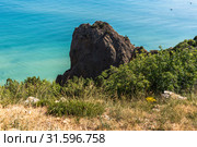 Landscape of Black Sea coast in a Crimea. Стоковое фото, фотограф Володина Ольга / Фотобанк Лори