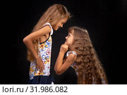 Одна девочка подавляет другую. Стоковое фото, фотограф Иванов Алексей / Фотобанк Лори