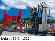 La Salve Bridge in Bilbao (2019 год). Редакционное фото, фотограф Яков Филимонов / Фотобанк Лори