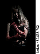 Pale bloody woman. Стоковое фото, фотограф Art Konovalov / Фотобанк Лори