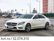 Mercedes-Benz C218 CLS500 (2019 год). Редакционное фото, фотограф Art Konovalov / Фотобанк Лори