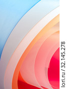 Geometric background from multi-colored texture sheets. Стоковое фото, фотограф Olesya Tseytlin / Фотобанк Лори