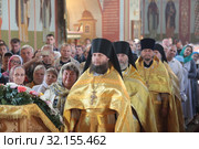 Архиерейское богослужение в Николо-Пешношском монастыре (2019 год). Редакционное фото, фотограф Дмитрий Неумоин / Фотобанк Лори