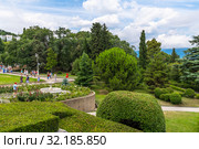 Livadia, Crimea - July 10. 2019. Park on territory of the Livadia Palace, the Residence of Russian Tsars. Редакционное фото, фотограф Володина Ольга / Фотобанк Лори