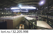 Image of ALBA synchrotron building interior. Редакционное видео, видеограф Яков Филимонов / Фотобанк Лори