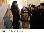 Великое освящение Христорождественского храма села Мытники Рузского района (2019 год). Редакционное фото, фотограф Дмитрий Неумоин / Фотобанк Лори