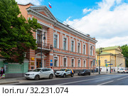 Жилой дом А.И. Матвеевой на Пречистенке, 14. Управа района Хамовники. Москва (2019 год). Редакционное фото, фотограф Александр Щепин / Фотобанк Лори