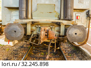 Coupling of a railway car. Стоковое фото, фотограф Акиньшин Владимир / Фотобанк Лори