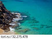 Пейзажи острова Лансароте, пляжи Playas de Papagayo (2019 год). Стоковое фото, фотограф Tamara Kulikova / Фотобанк Лори