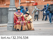 Russian tsars on Manezhnaya Square (2019 год). Редакционное фото, фотограф Parmenov Pavel / Фотобанк Лори