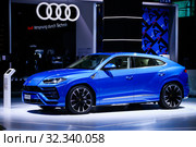 Lamborghini Urus (2019 год). Редакционное фото, фотограф Art Konovalov / Фотобанк Лори