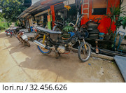 Motorbike, scooter, traditional two wheels transport in Asia. Стоковое фото, фотограф Aleksejs Bergmanis / Фотобанк Лори