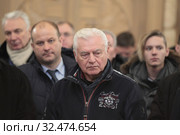Высокопоставленные лица на литургии в день Великого освящения Казанского храма в селе Бушарино (2019 год). Редакционное фото, фотограф Дмитрий Неумоин / Фотобанк Лори
