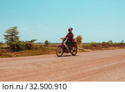 Motorbike, scooter, traditional two wheels transport in Asia. Стоковое фото, фотограф Aleksejs Bergmanis / Фотобанк Лори