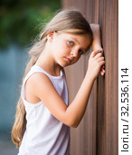 alone worried girl. Стоковое фото, фотограф Яков Филимонов / Фотобанк Лори