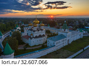 Ipatievsky Monastery in Kostroma sunset. Стоковое фото, фотограф Михаил Коханчиков / Фотобанк Лори