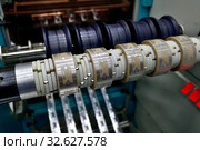 Moscow, Russia - Dec. 5.2019. Ready-made chips on the machine in Mikron - largest plant for production of chips. Zelenograd. Редакционное фото, фотограф Володина Ольга / Фотобанк Лори