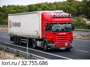 Scania R420 (2019 год). Редакционное фото, фотограф Art Konovalov / Фотобанк Лори