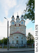 Город Калуга. Церковь Космы и Дамиана Римских в Ямской слободе (2014 год). Стоковое фото, фотограф Зобков Юрий / Фотобанк Лори