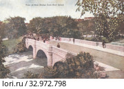 Новый мост на Козьем острове на реке Ниагара. 1911. США. Стоковое фото, фотограф Retro / Фотобанк Лори